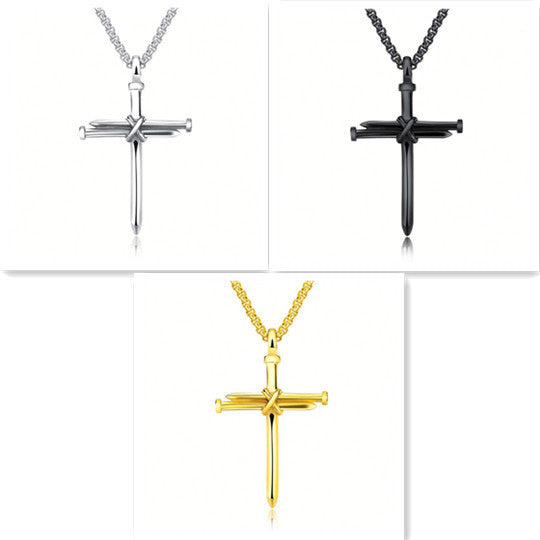Steel Cross Pendant
