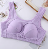 Plus Size  Cotton Quake-Proof Bra