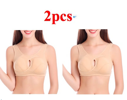 Plus Size  Cotton Quake-Proof Bra