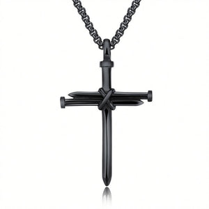 Steel Cross Pendant
