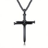 Steel Cross Pendant