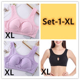 Plus Size  Cotton Quake-Proof Bra
