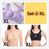 Plus Size  Cotton Quake-Proof Bra