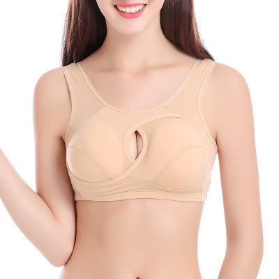 Plus Size  Cotton Quake-Proof Bra