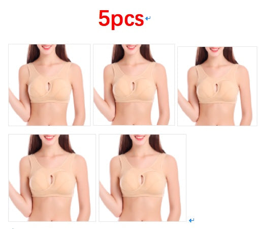Plus Size  Cotton Quake-Proof Bra