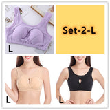 Plus Size  Cotton Quake-Proof Bra