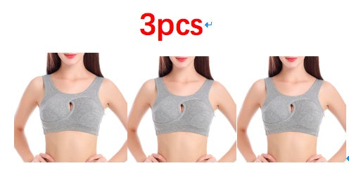 Plus Size  Cotton Quake-Proof Bra