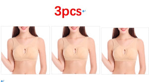 Plus Size  Cotton Quake-Proof Bra