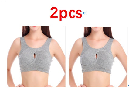 Plus Size  Cotton Quake-Proof Bra
