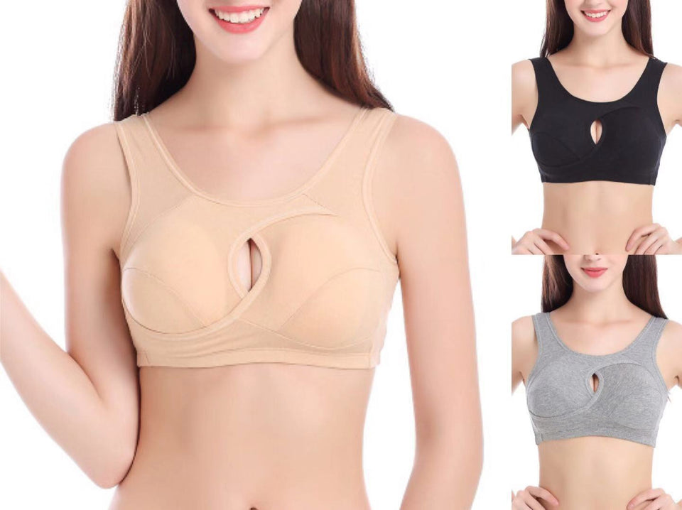 Plus Size  Cotton Quake-Proof Bra