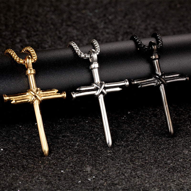 Steel Cross Pendant