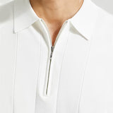 Short-sleeved Zipper T-shirt