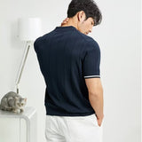 Short-sleeved Zipper T-shirt